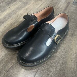 Svpsofi Women’s Size 8 M Black Mary Jane Shoes Buckle Slip On Oxford New